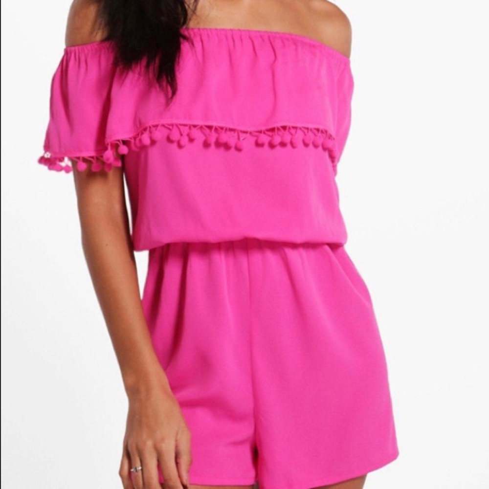 NWT off the shoulder romper